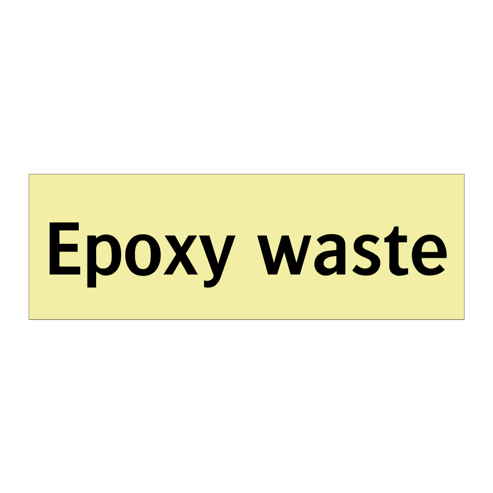 Epoxy waste