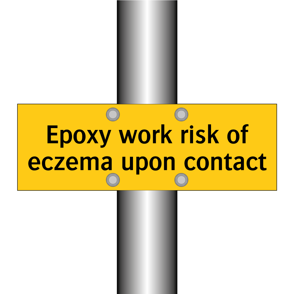 Epoxy work risk of eczema upon contact
