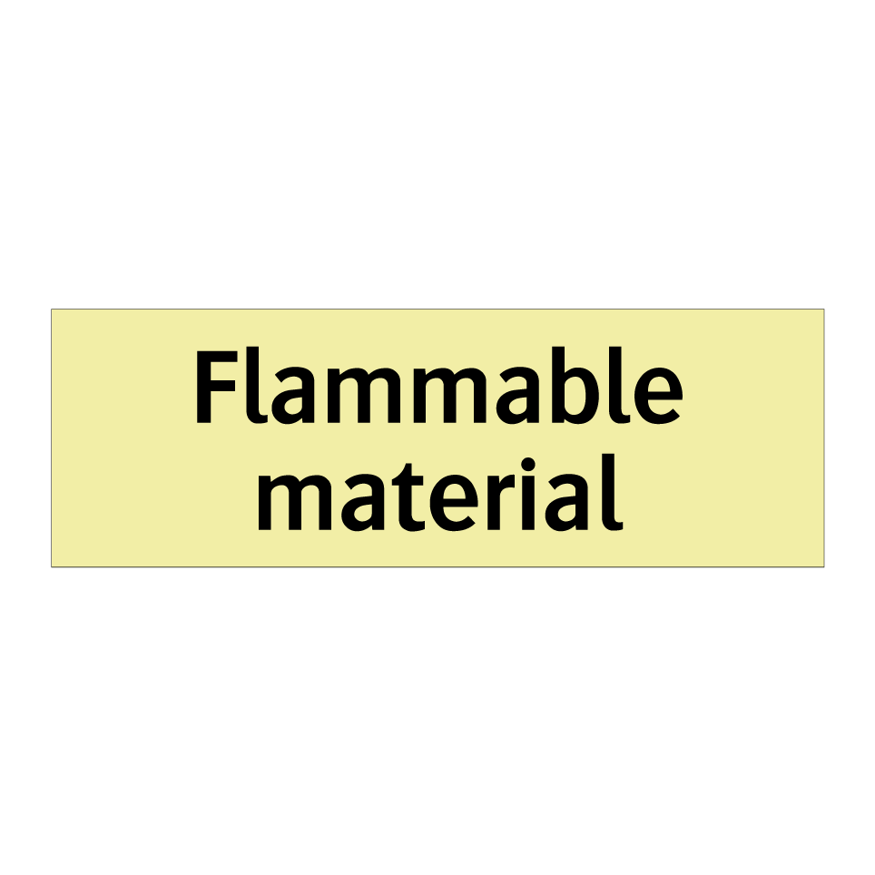 Flammable material
