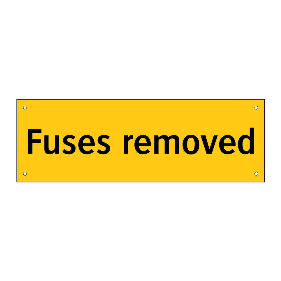 Fuses removed