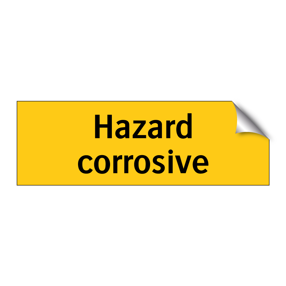 Hazard corrosive