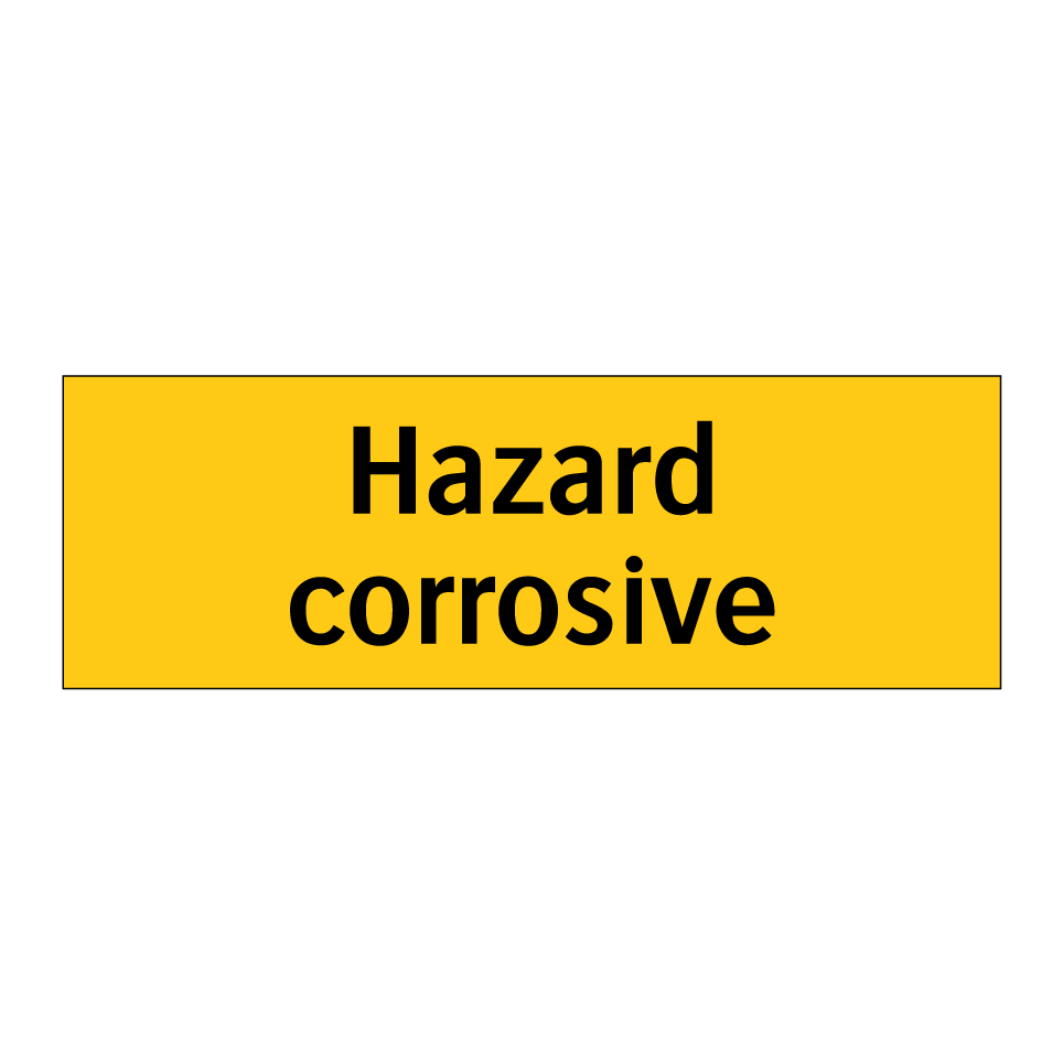 Hazard corrosive