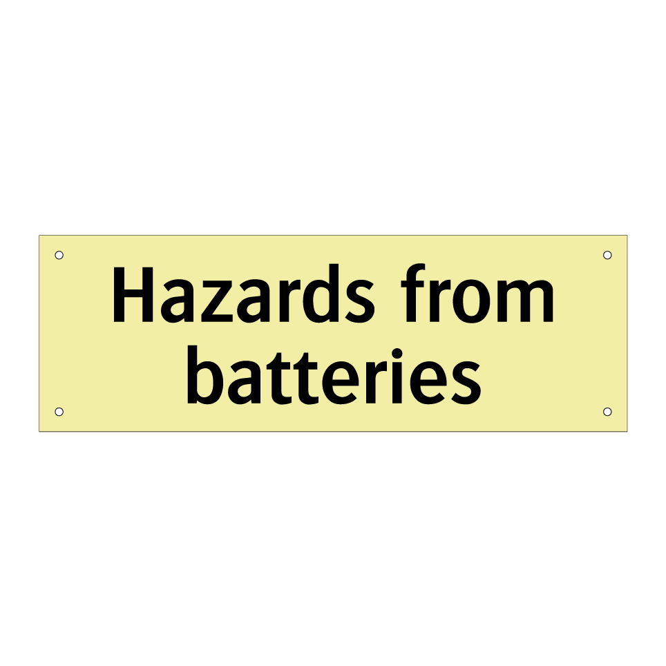 Hazards from batteries