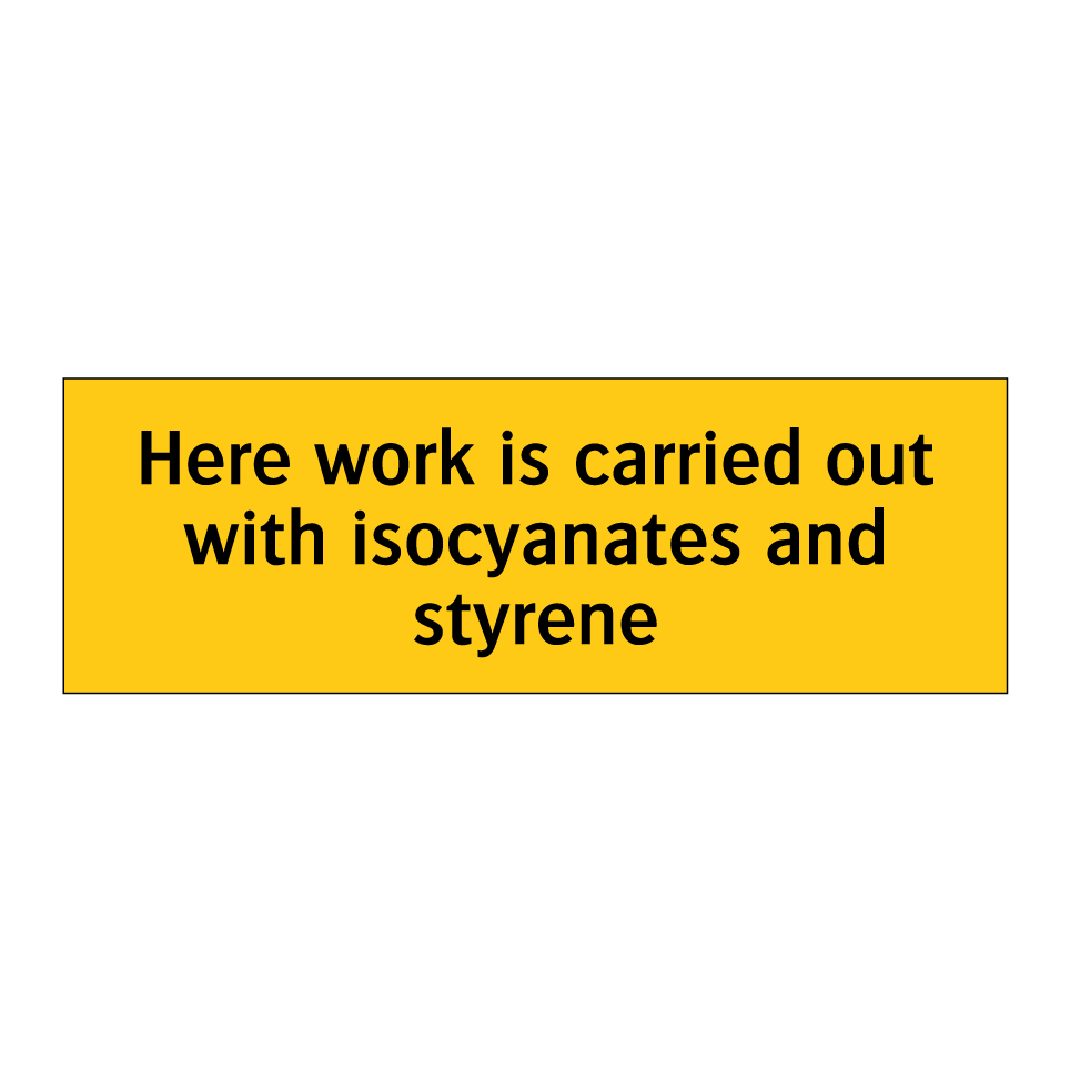 Here work is carried out with isocyanates and styrene