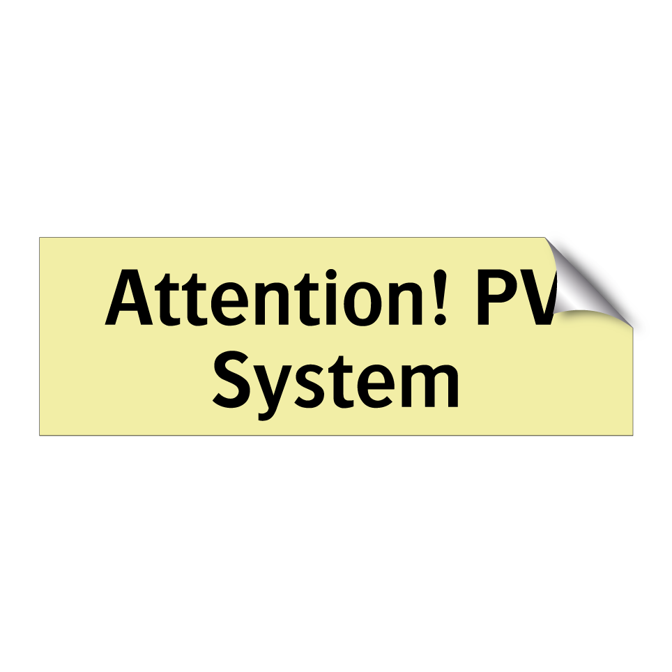Attention! PV System