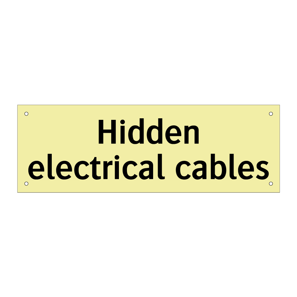 Hidden electrical cables