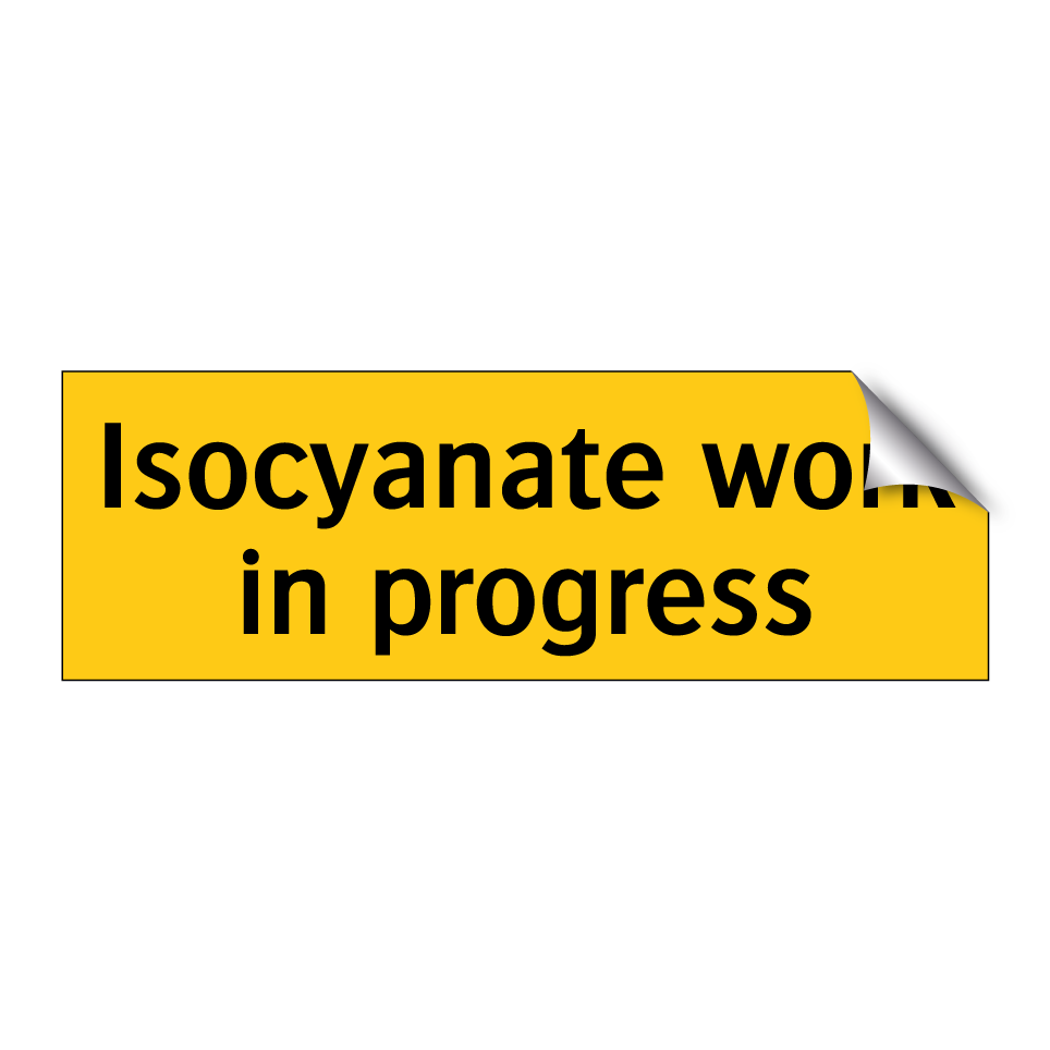 Isocyanate work in progress