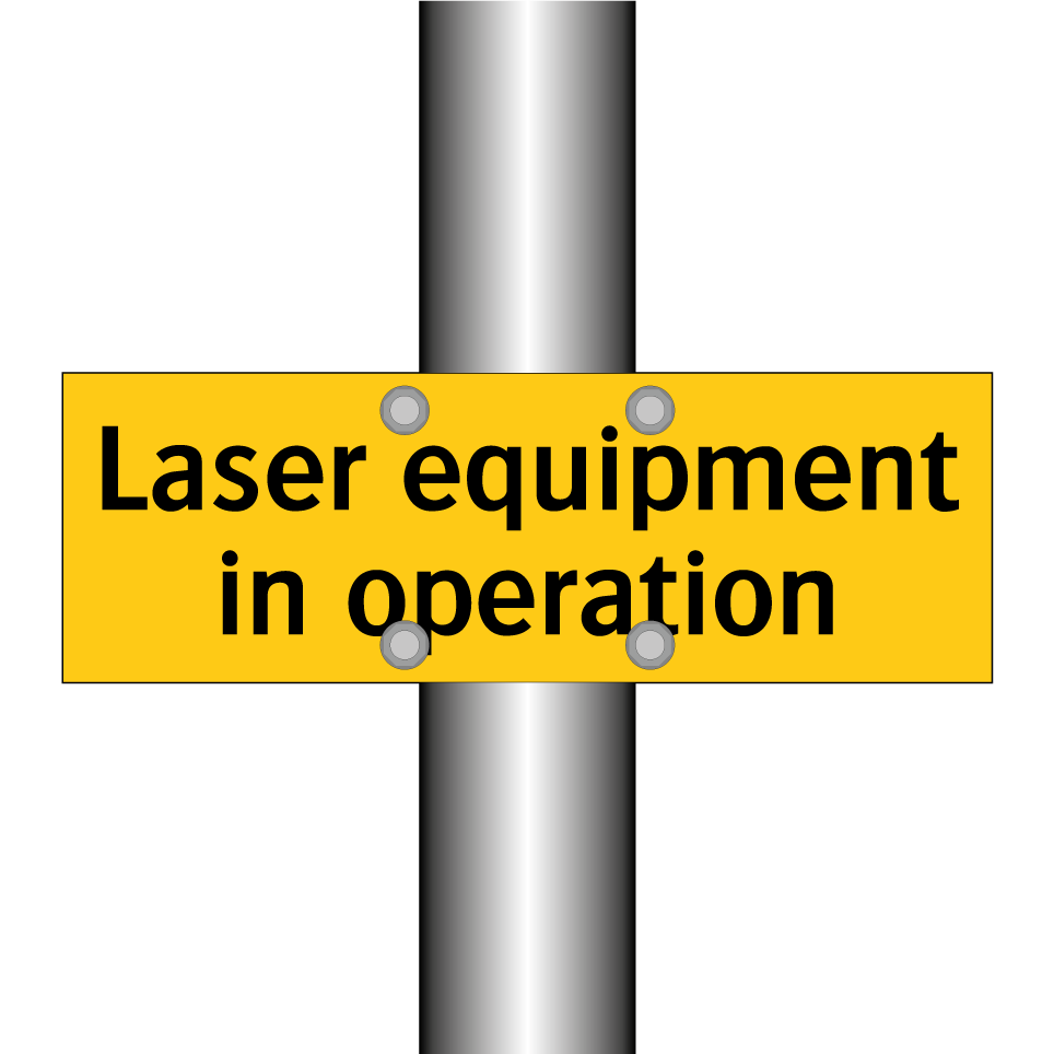 Laser equipment in operation