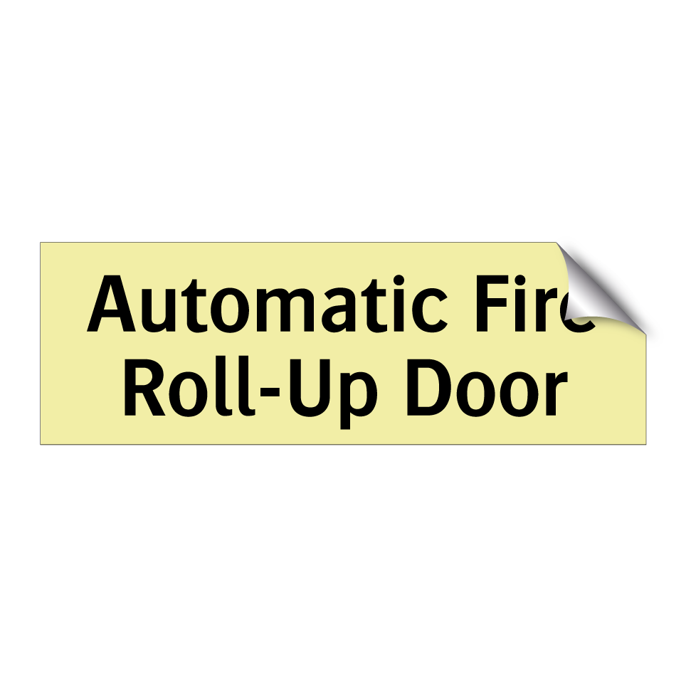 Automatic Fire Roll-Up Door