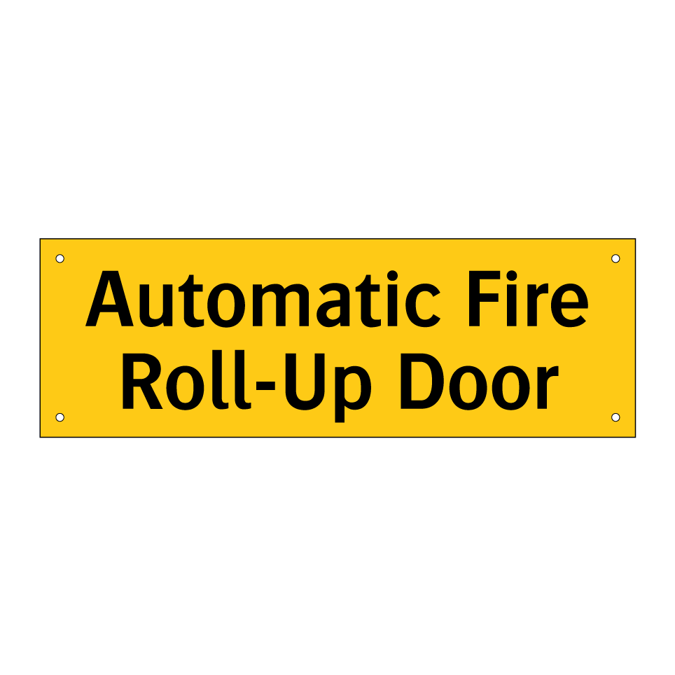 Automatic Fire Roll-Up Door