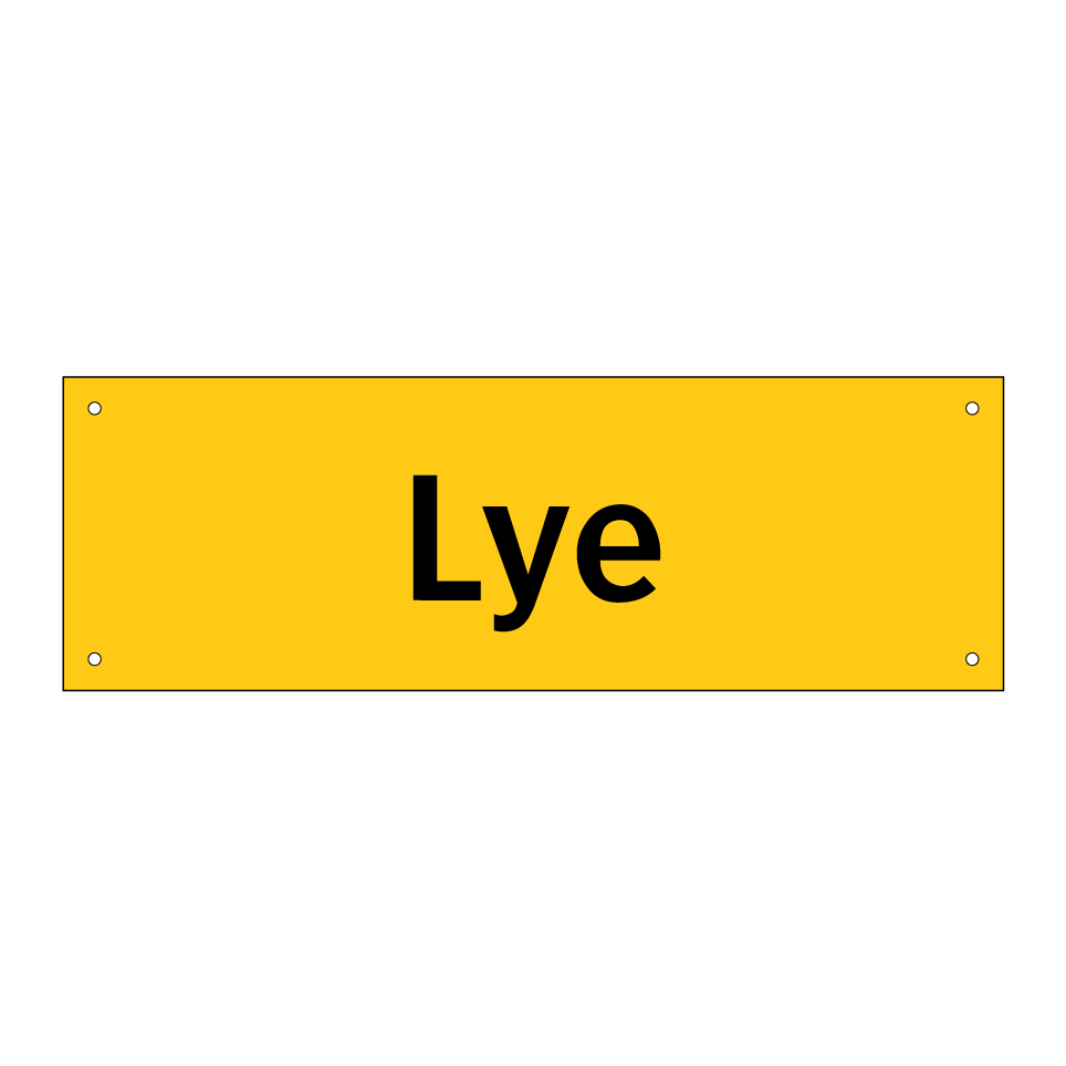 Lye