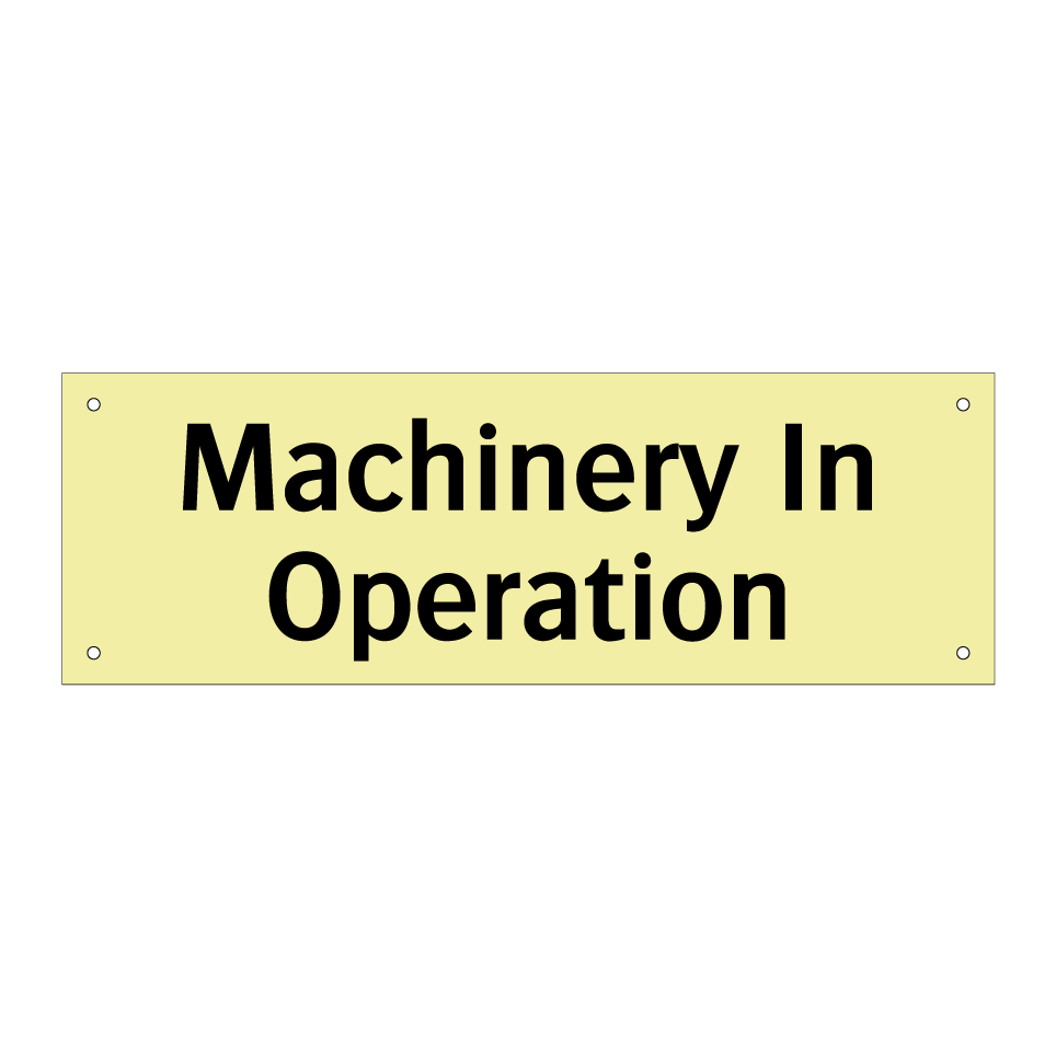 Machinery In Operation