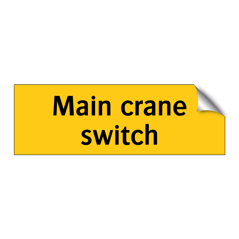 Main crane switch