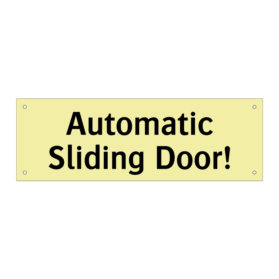 Automatic Sliding Door!