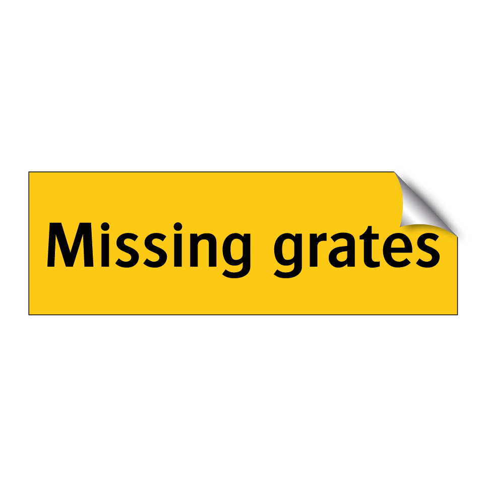 Missing grates