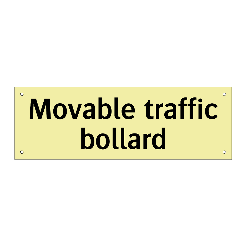 Movable traffic bollard