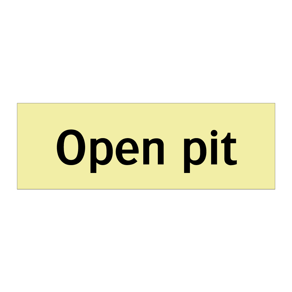Open pit
