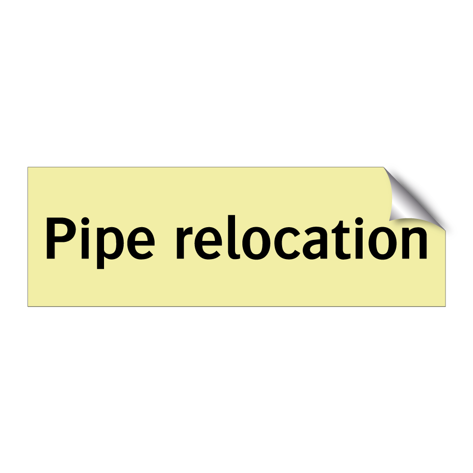Pipe relocation