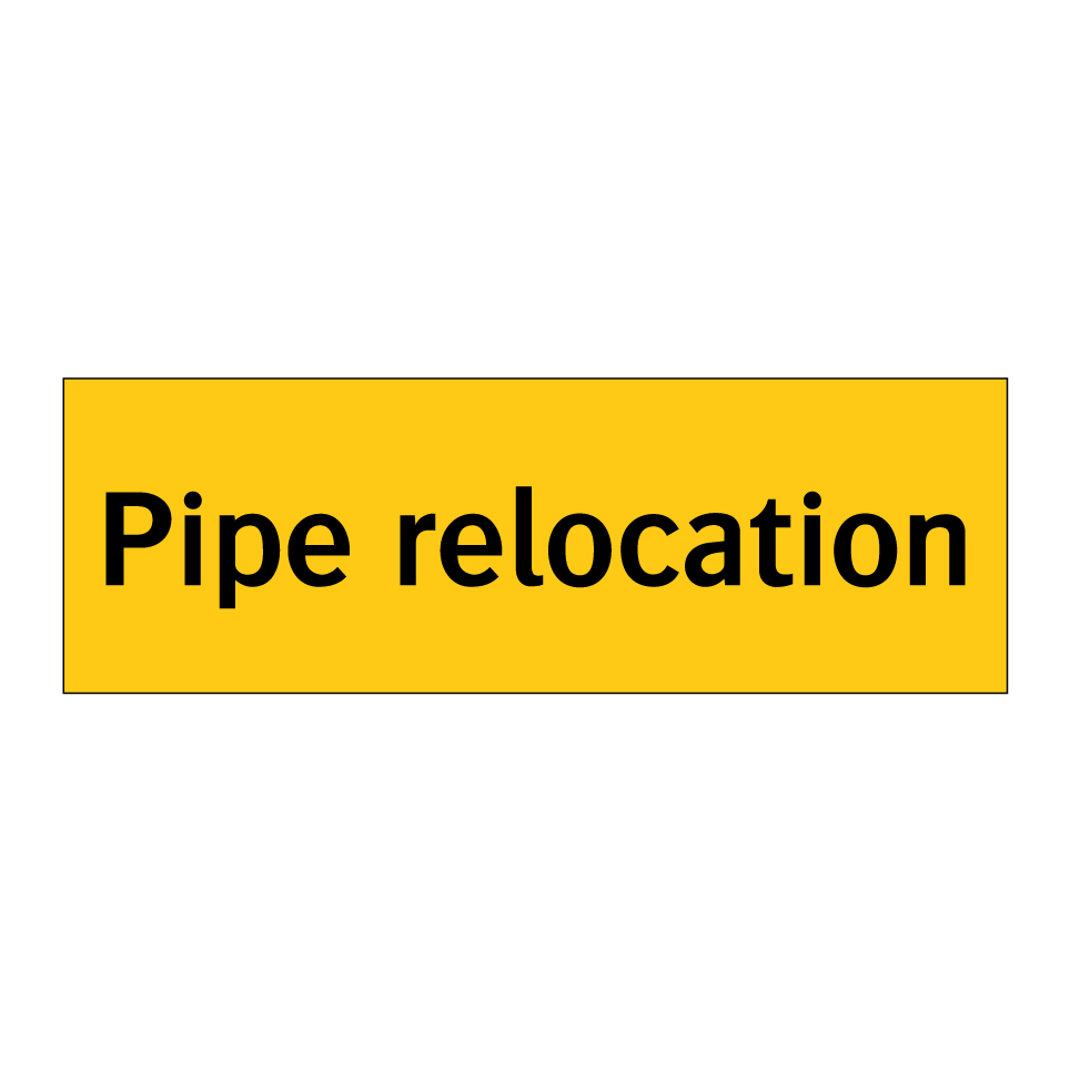 Pipe relocation