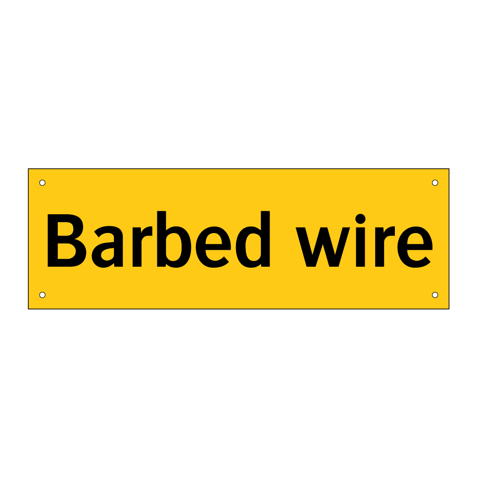 Barbed wire