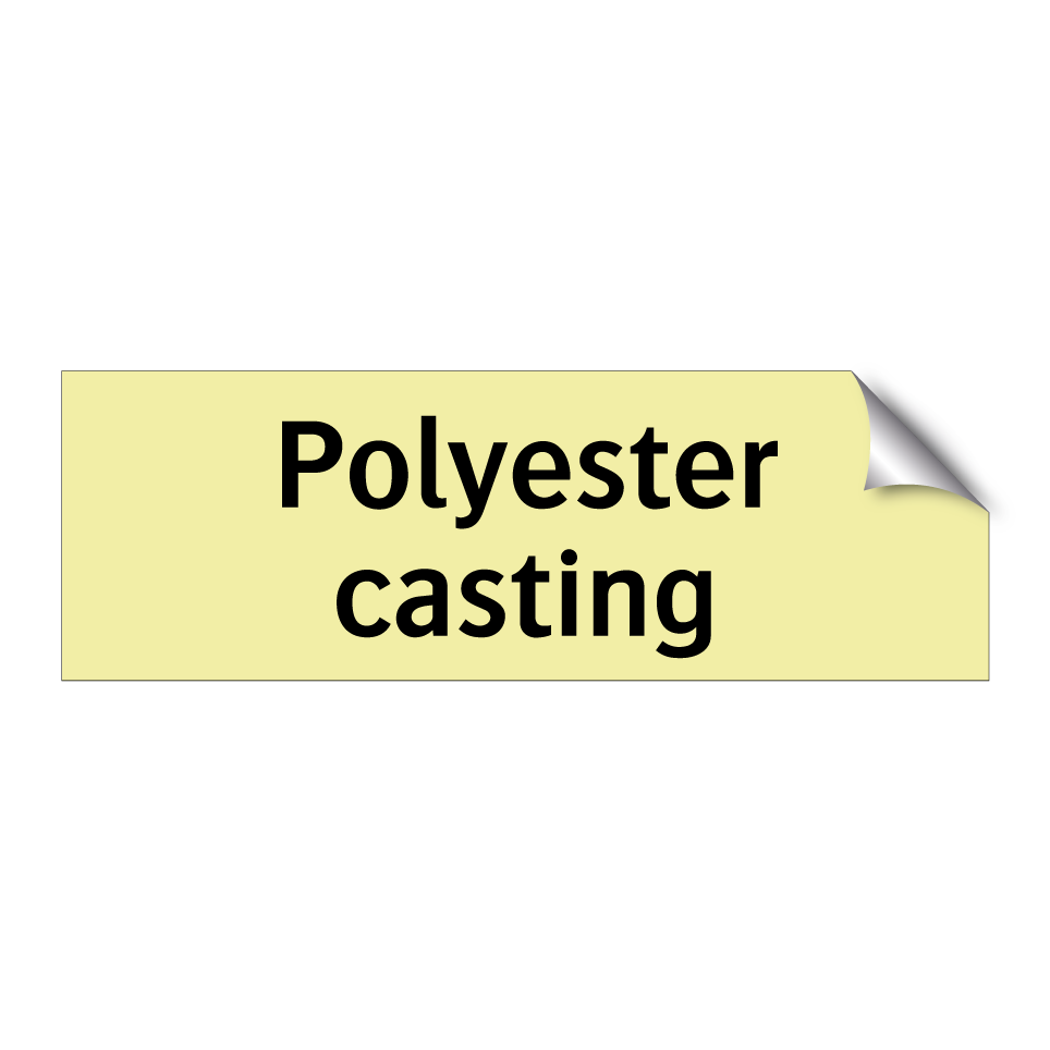 Polyester casting