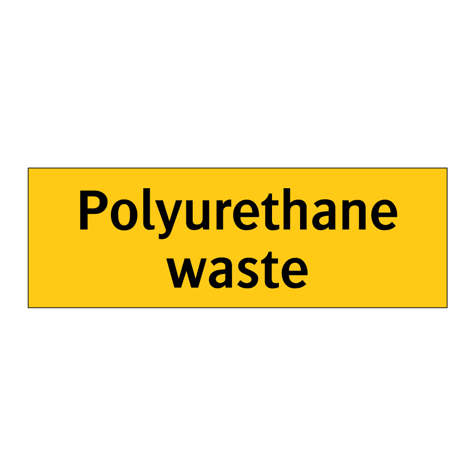 Polyurethane waste