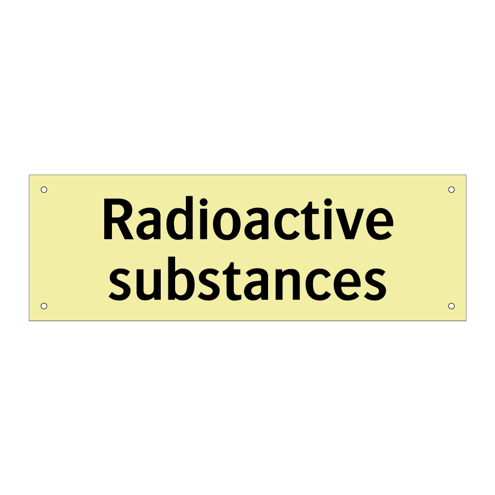 Radioactive substances