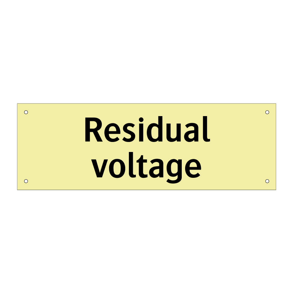 Residual voltage