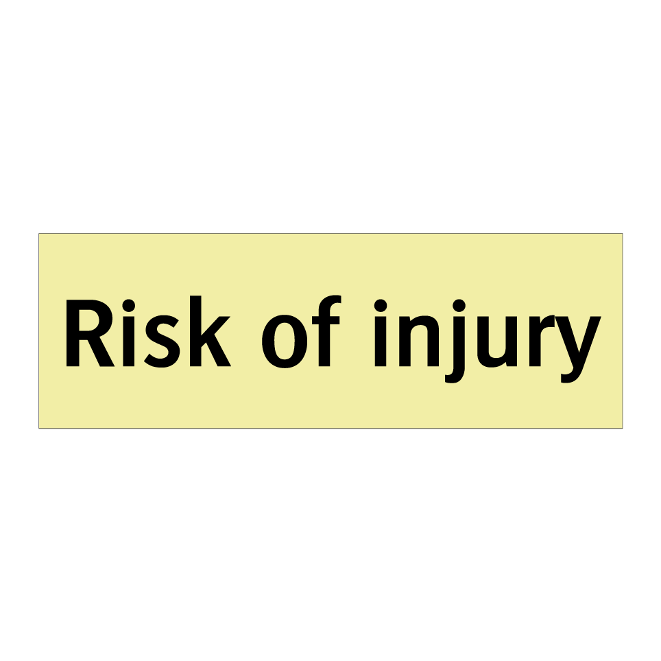 Risk of injury