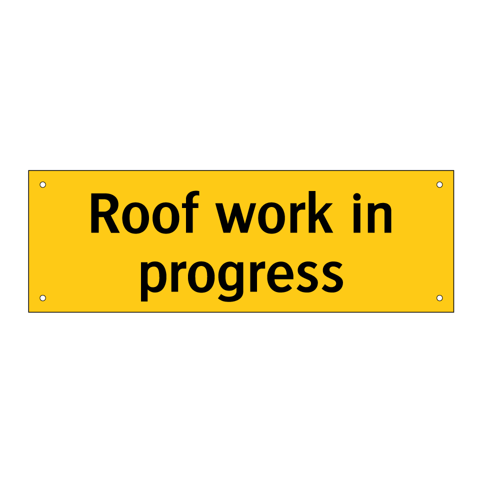 Roof work in progress