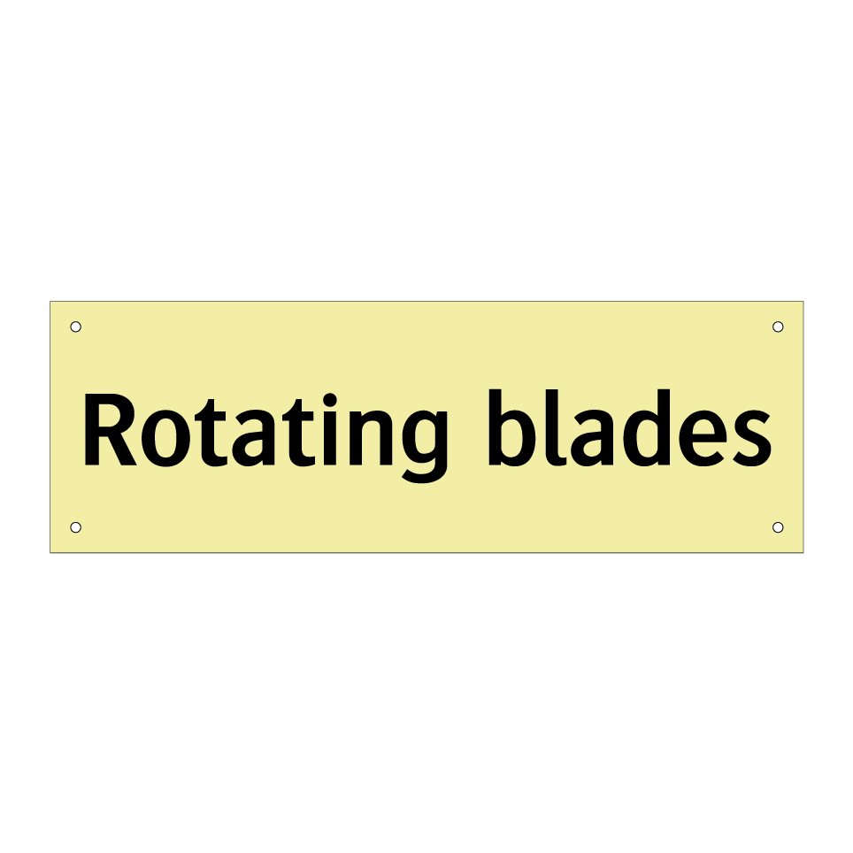 Rotating blades