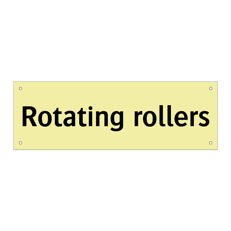 Rotating rollers