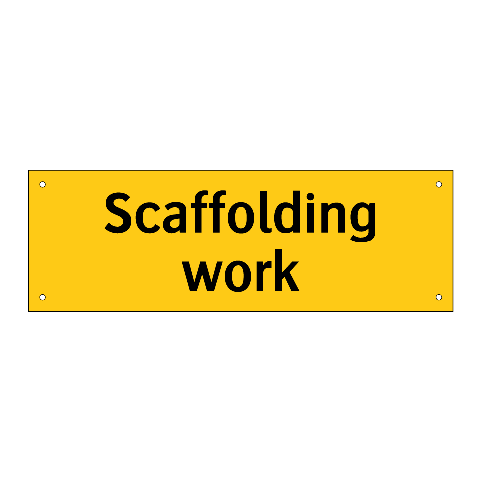 Scaffolding work
