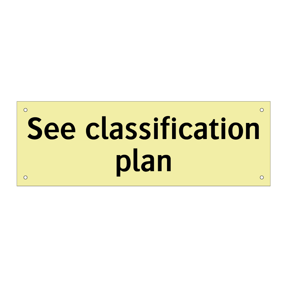 See classification plan