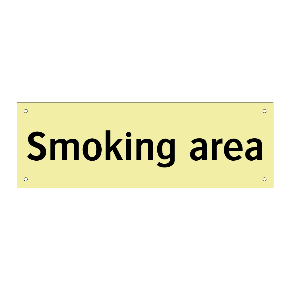 Smoking area