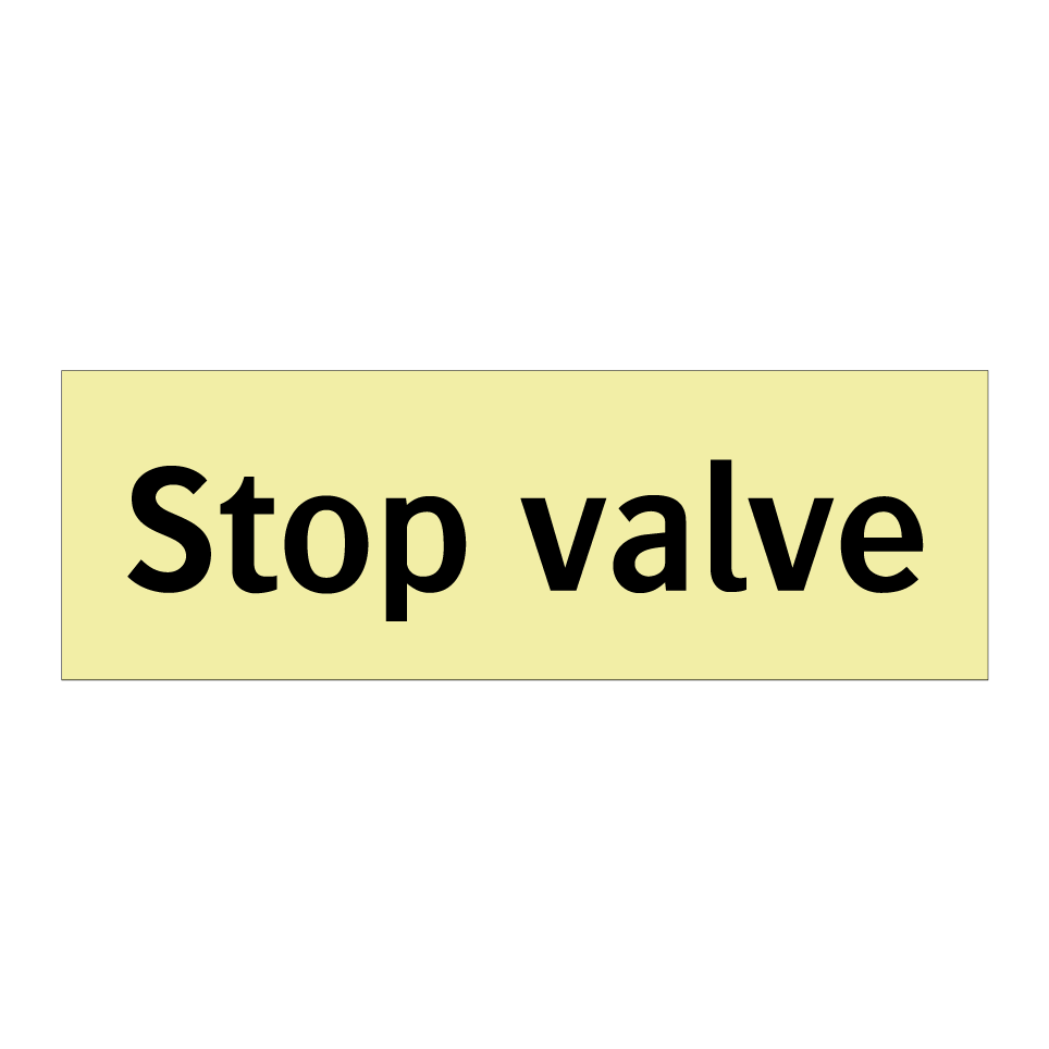Stop valve