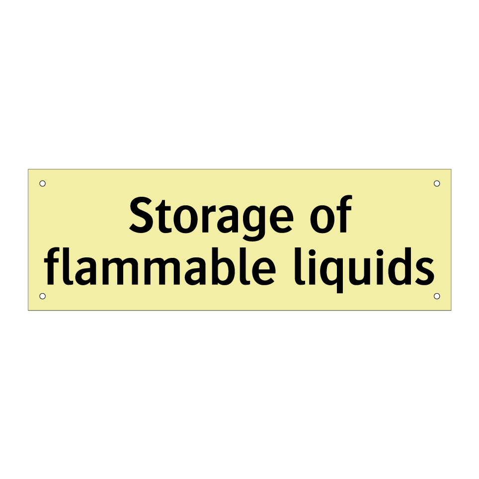 Storage of flammable liquids