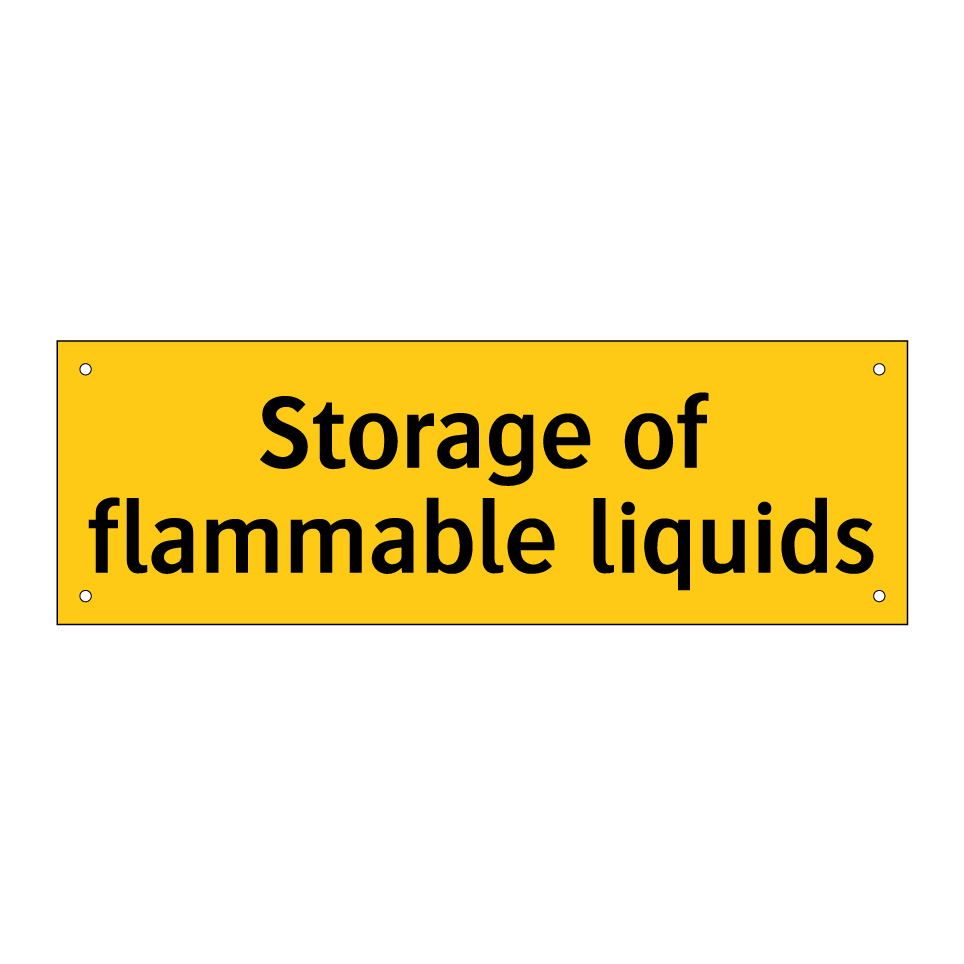 Storage of flammable liquids