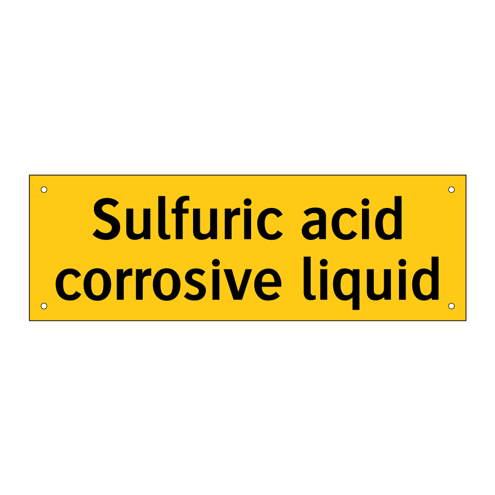 Sulfuric acid corrosive liquid