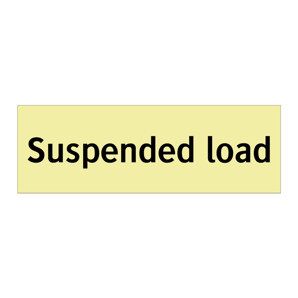 Suspended load