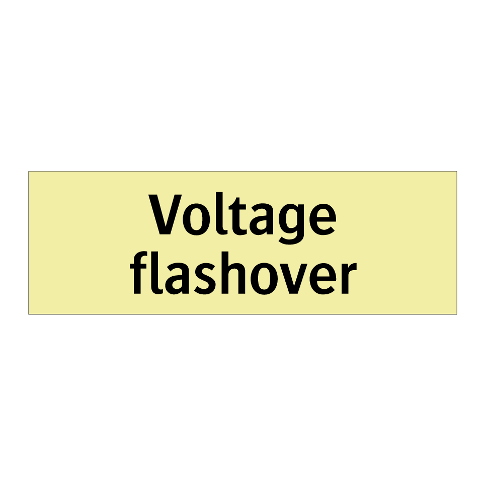 Voltage flashover