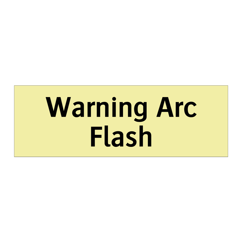 Warning Arc Flash