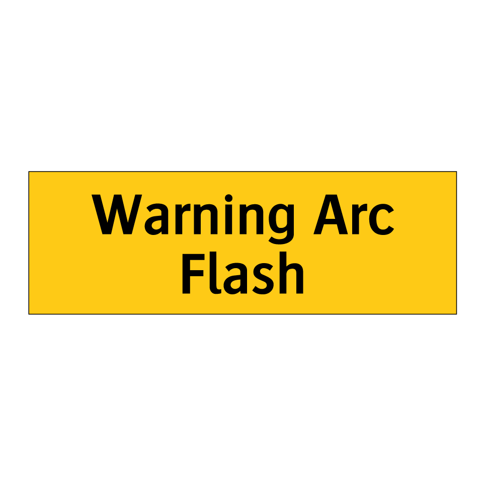 Warning Arc Flash