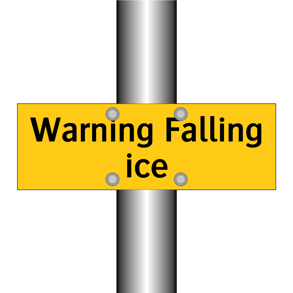 Warning Falling ice