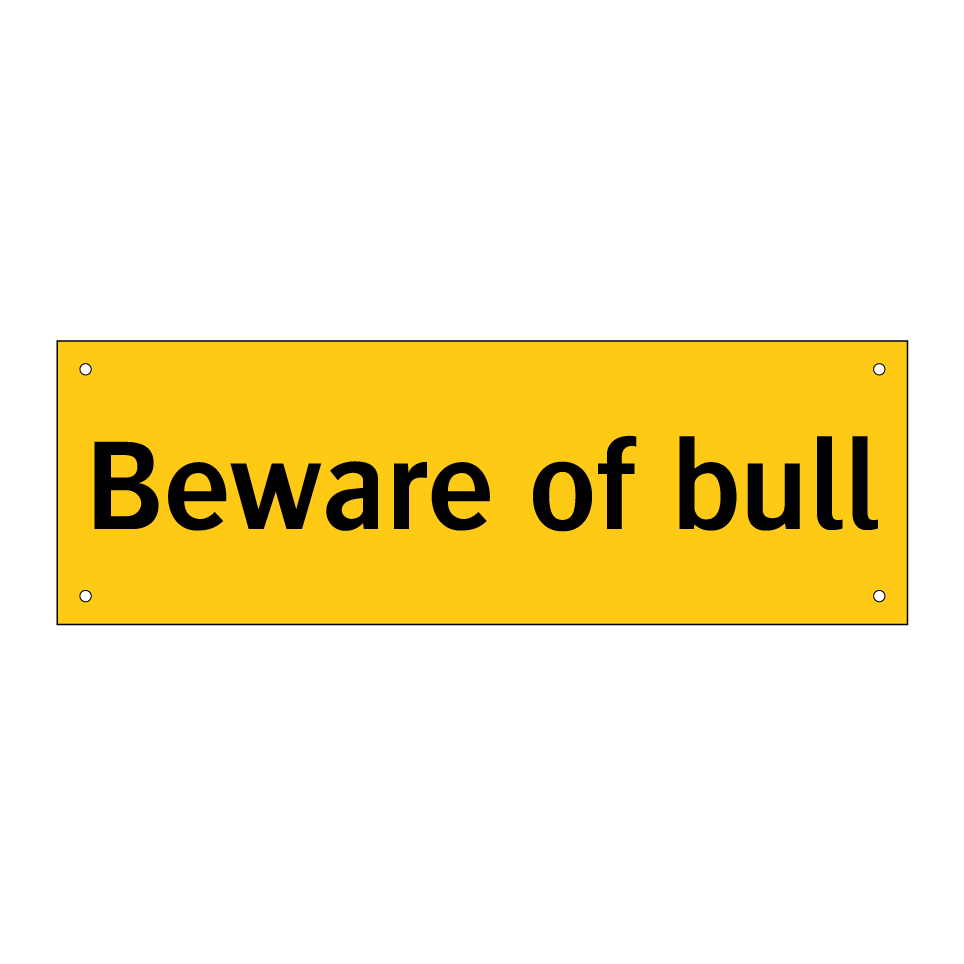 Beware of bull