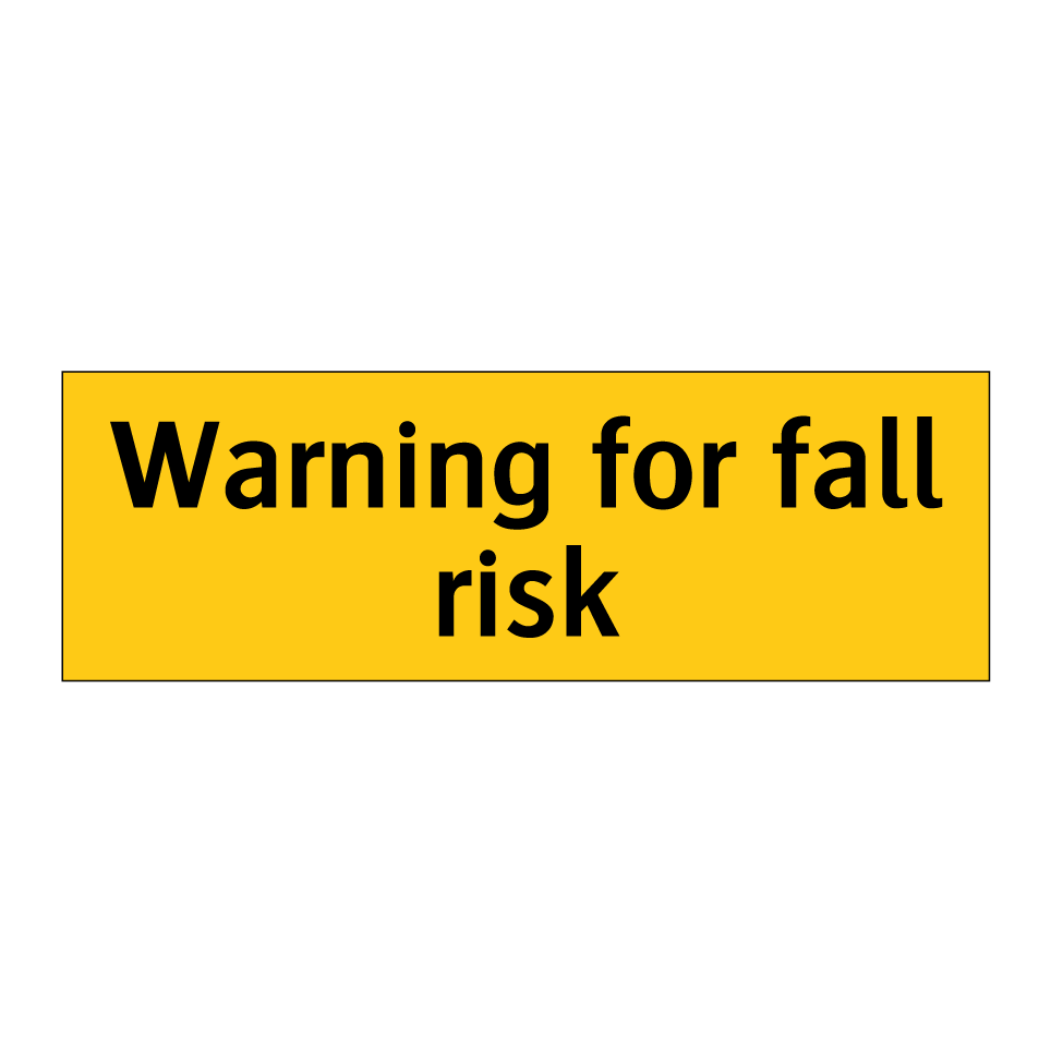 Warning for fall risk