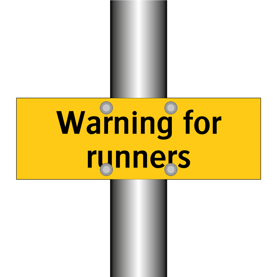 Warning for runners