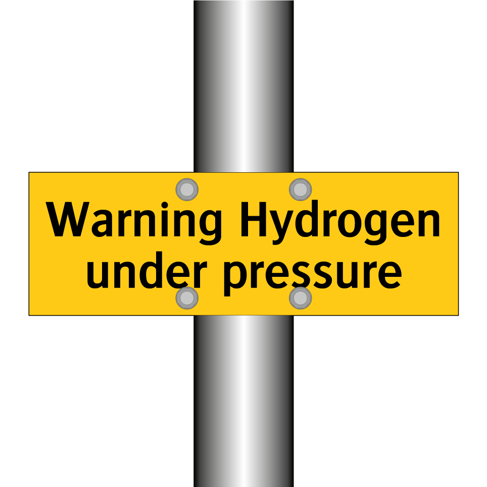 Warning Hydrogen under pressure