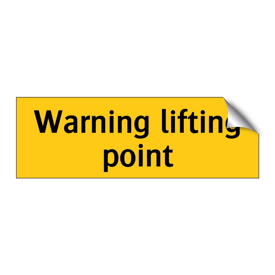 Warning lifting point