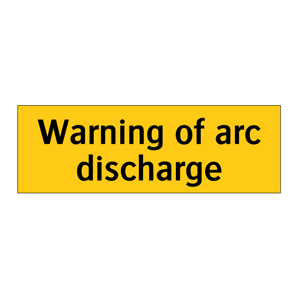 Warning of arc discharge